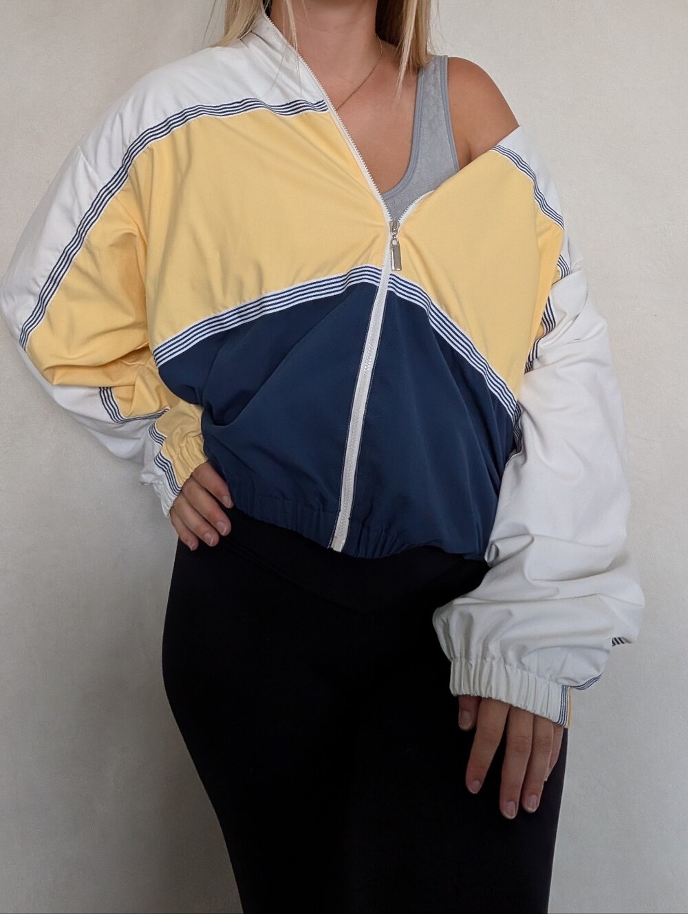 Vintage Teddi Colorblocking Zip Up